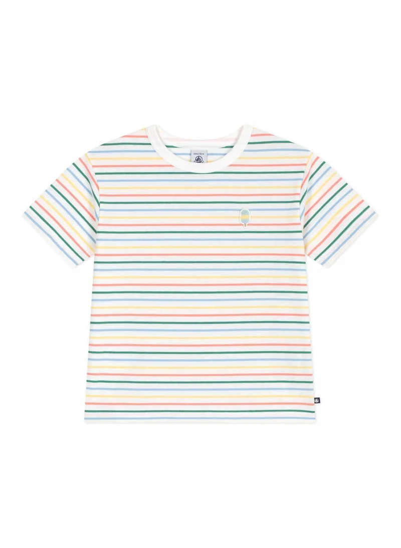 Petit Bateau Children's short-sleeved stripy cotton T-shirt